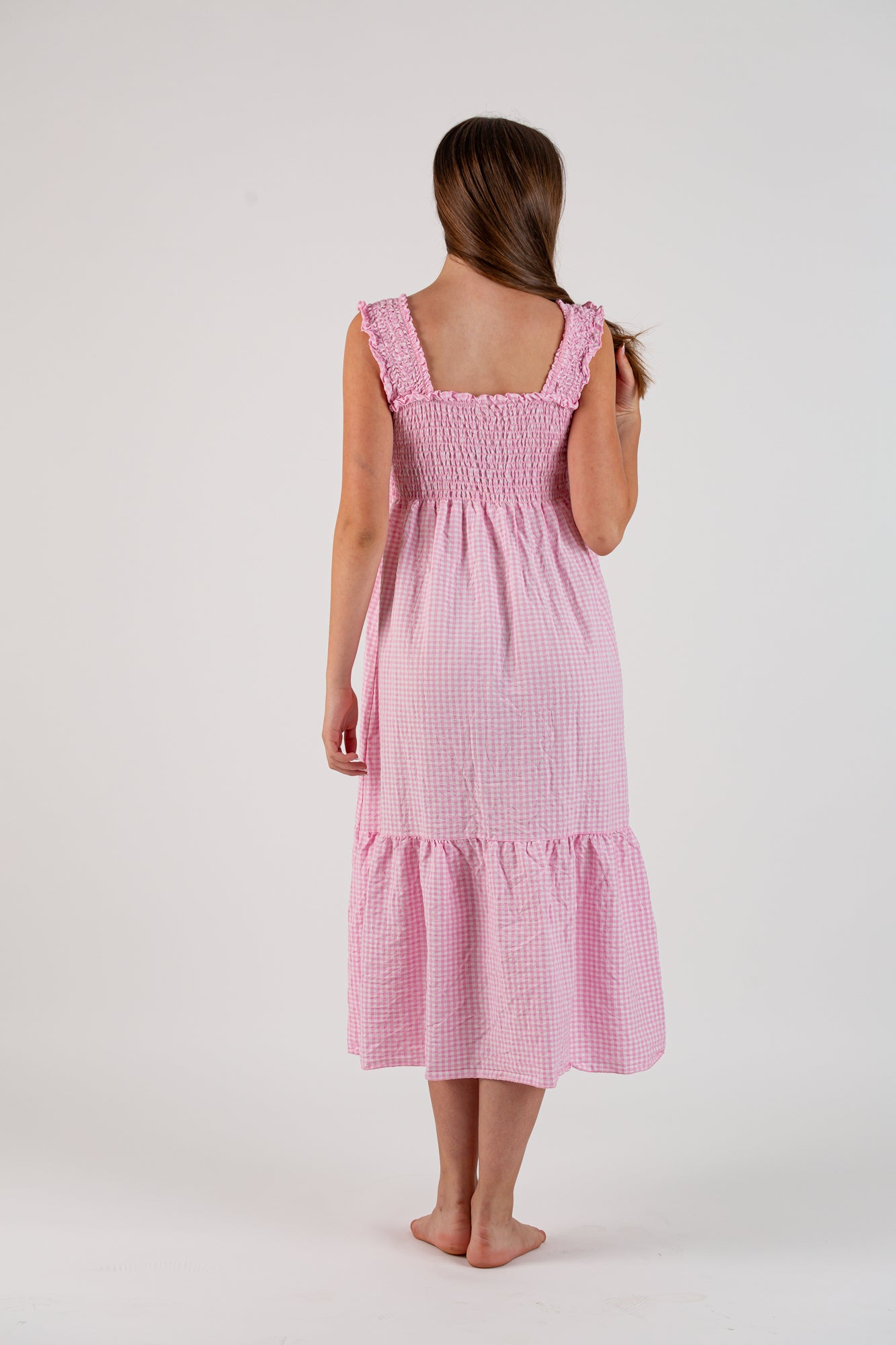 Vestido Vichy Rosa
