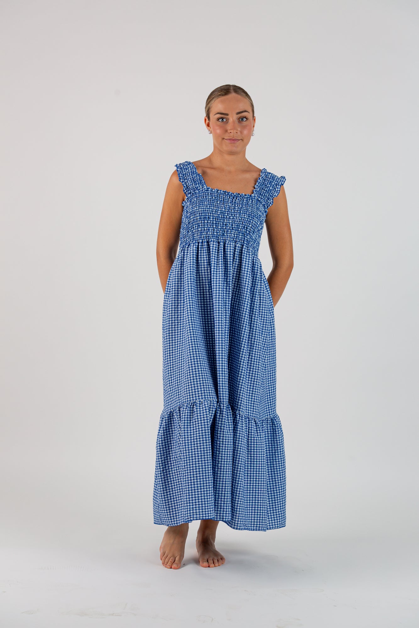Vestido Vichy Azul