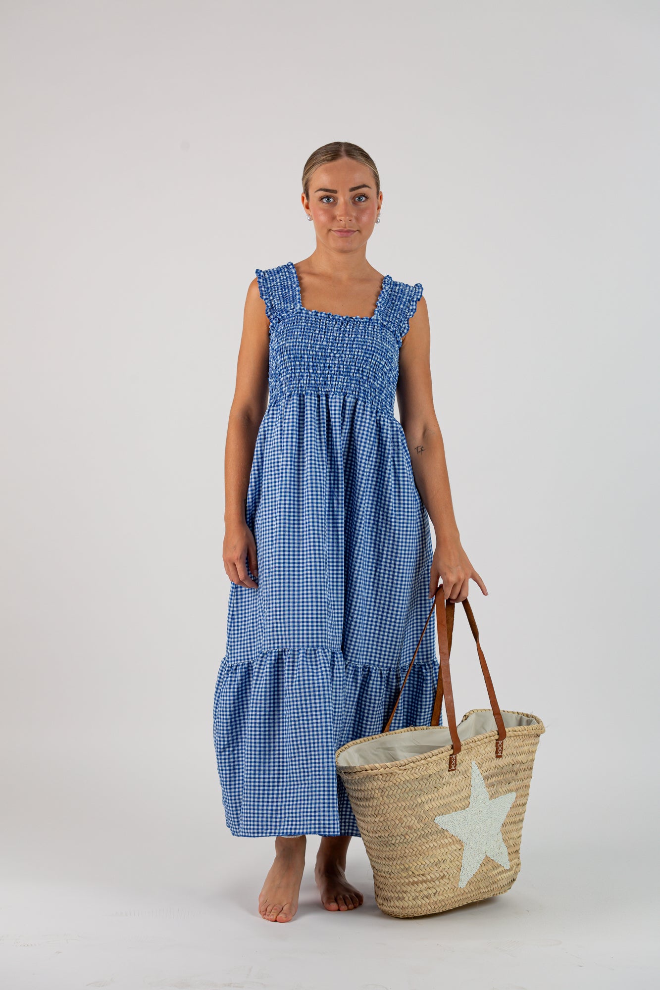 Vestido Vichy Azul