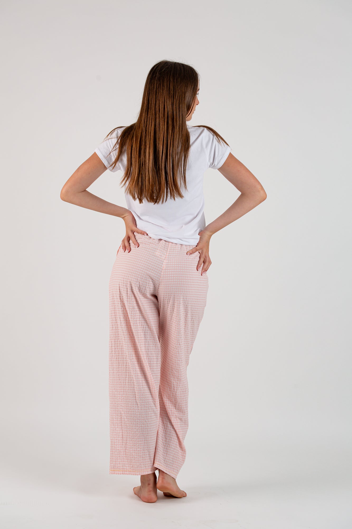Pantalón Vichy Rosa