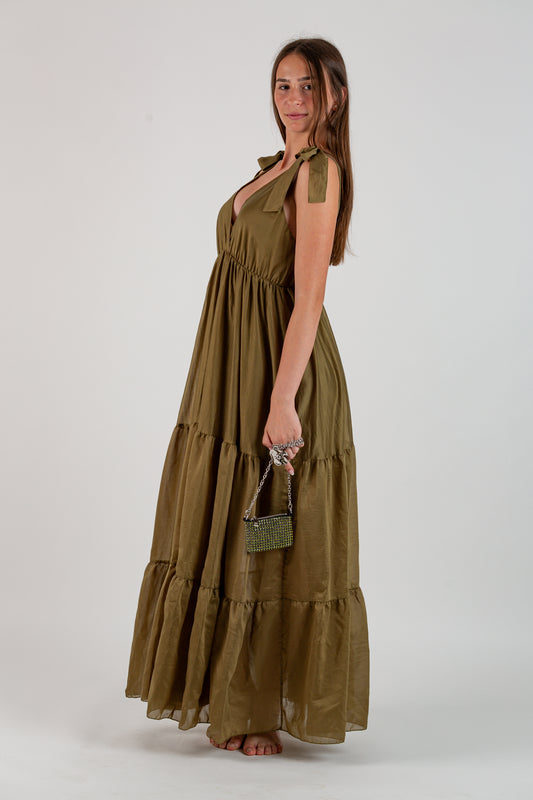 Bolso monedero cristales verde