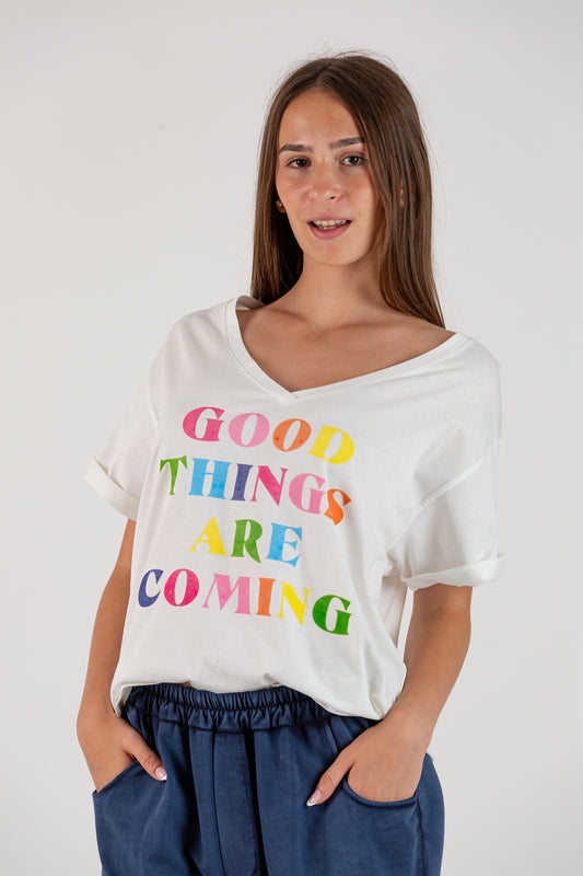 Camiseta manga corta GOOD THINGS